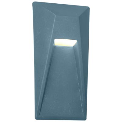 Justice Design Group Ambiance Vertice Outdoor LED Wall Sconce - Color: Blue