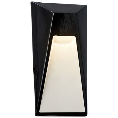 Justice Design Group Ambiance Vertice LED Wall Sconce - Color: Black - CER-