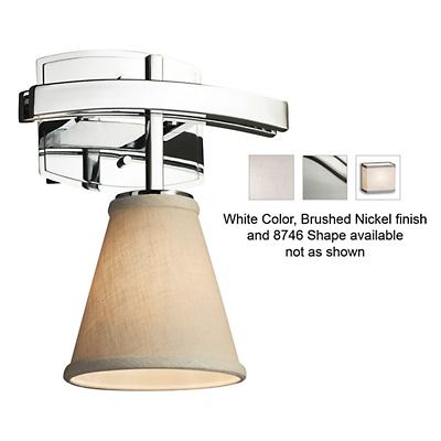 Textile Archway Wall Sconce (White/Brushed Nickel/Rectangle/LED) - OPEN BOX RETURN