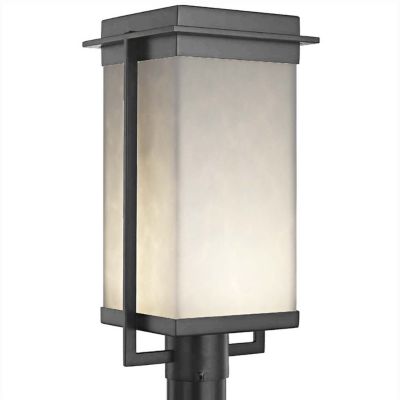 Justice Design Group Clouds Pacific LED Outdoor Post Light - Color: Black -