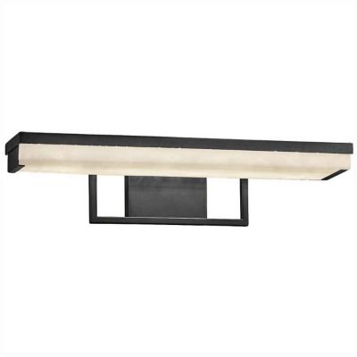 Justice Design Group Fusion Elevate Linear LED Vanity Light - Color: Black 