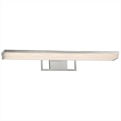 Justice Design Group Porcelina Elevate Linear LED Vanity Light - Color: Sil