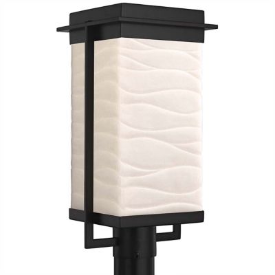 Justice Design Group Porcelina Pacific LED Outdoor Post Light - Color: Whit