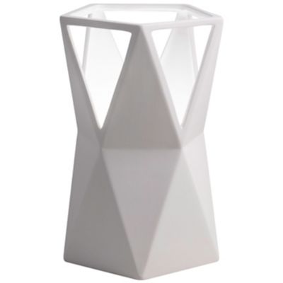 Justice Design Group Totem Table Lamp - Color: White - CER-2430-BIS-LED1-70