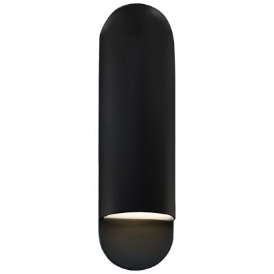 Justice Design Group Ambiance Capsule ADA Wall Sconce - Color: Black - Size