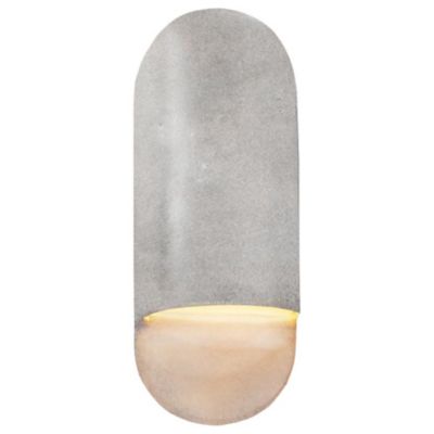 Justice Design Group Ambiance Capsule ADA Wall Sconce - Color: Grey - Size: