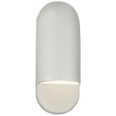 Justice Design Group Ambiance Capsule ADA Wall Sconce - Color: White - Size