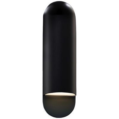 Justice Design Group Ambiance Capsule ADA Wall Sconce - Color: Black - Size