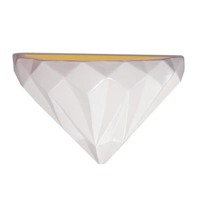 Justice Design Group Ambiance Geometric Wall Sconce - Color: White - CER-56