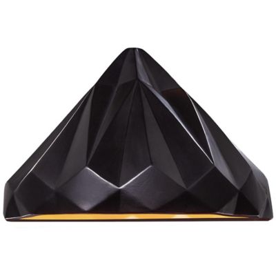 Justice Design Group Ambiance Geometric Outdoor Wall Sconce - Color: Black 