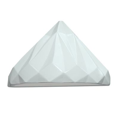 Justice Design Group Ambiance Geometric Outdoor Wall Sconce - Color: White 