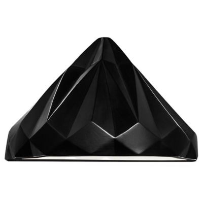 Justice Design Group Ambiance Geometric Outdoor Wall Sconce - Color: Black 