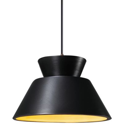 Justice Design Group Radiance Trapezoid Pendant Light - Color: Black - CER-