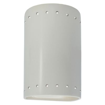 Justice Design Group Ambiance ADA Cylinder Outdoor Wall Sconce - Closed Top