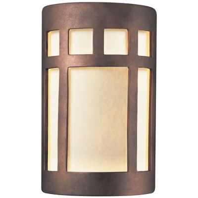 Justice Design Group Ambiance ADA Prairie Window Wall Sconce - Open Top & B