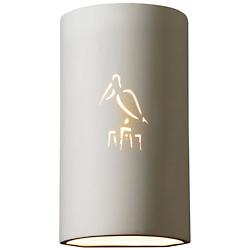 Sun Dagger Cylinder Outdoor Wall Sconce - Closed Top & Bottom