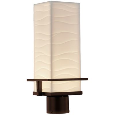 Justice Design Group Porcelina Avalon Outdoor LED Post Light - Color: Bronz