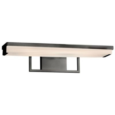 Justice Design Group Porcelina Elevate Linear LED Vanity Light - Color: Bla