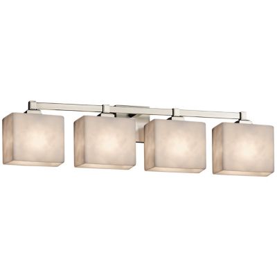 Justice Design Group Clouds Regency Vanity Light - Color: Silver - Size: 4 