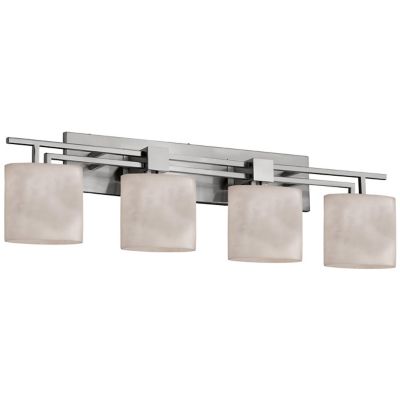 Justice Design Group Clouds Aero Vanity Light - Color: Silver - Size: 4 lig