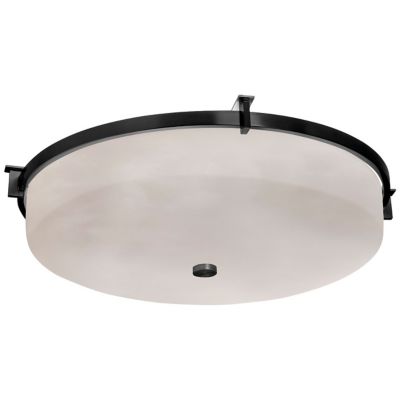 Justice Design Group Clouds Era Flushmount Light - Color: White - Size: 3 l