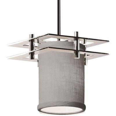 Justice Design Group Textile Metropolis 2 Flat Bar Mini Pendant Light - Col