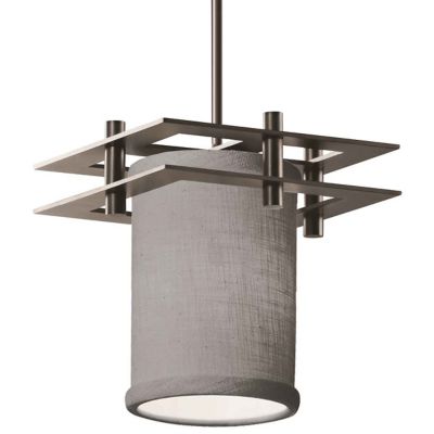 Justice Design Group Textile Metropolis 2 Flat Bar Mini Pendant Light - Col