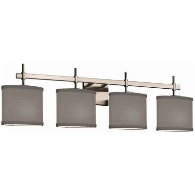 Justice Design Group Textile Union Vanity Light - Color: Grey - Size: 4 lig