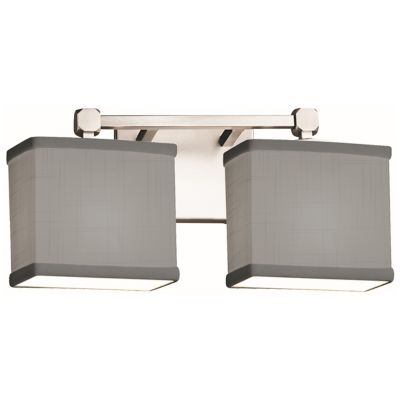 Justice Design Group Textile Tetra Vanity Light - Color: Grey - Size: 2 lig