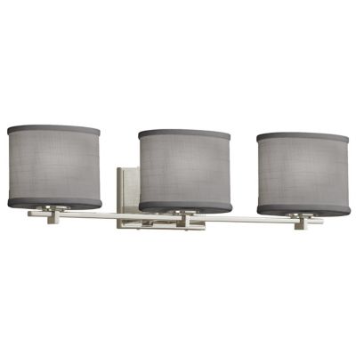 Justice Design Group Textile Era Vanity Light - Color: Grey - Size: 3 light