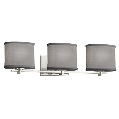 Justice Design Group Textile Era Vanity Light - Color: Grey - Size: 3 light