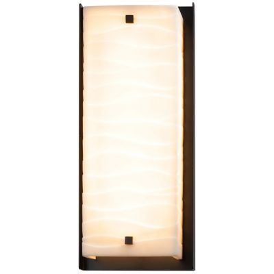 Justice Design Group Porcelina Carmel Outdoor LED Wall Sconce - Color: Blac