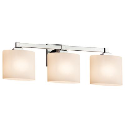 Justice Design Group Fusion Regency Vanity Light - Color: Silver - Size: 3 