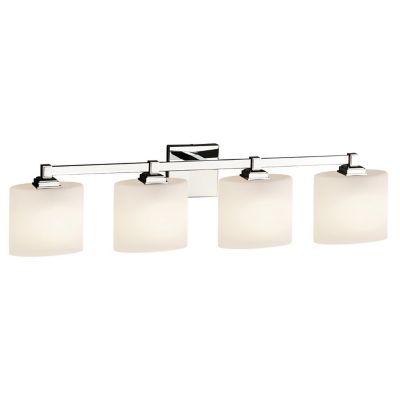 Justice Design Group Fusion Regency Vanity Light - Color: Silver - Size: 4 