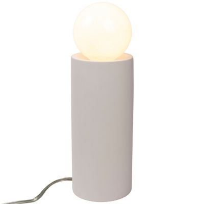 Justice Design Group Pillar Table Lamp - Color: White - Size: Tall - CER-24