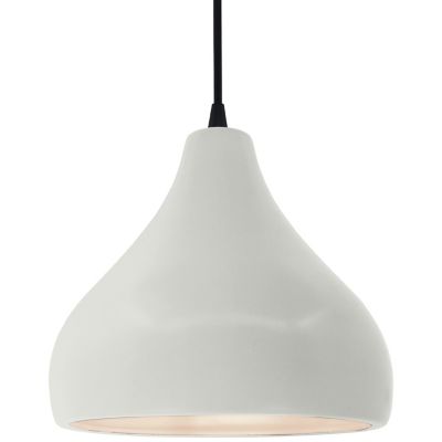 Justice Design Group Radiance Droplet Pendant Light in White, Size: Medium