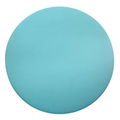 Justice Design Group Ambiance Round Backlit ADA LED Wall Sconce in Turquoise, Size: 13-"