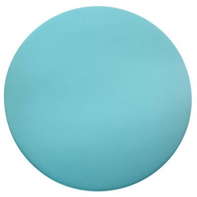 Justice Design Group Ambiance Round Backlit ADA LED Wall Sconce in Turquoise, Size: 16-"