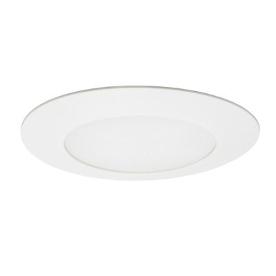 Juno V3034T 6-Inch Round Shower Trim with Internal Reflector - Color: White