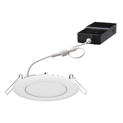 Juno Connected Wafer LED Recessed Downlight - Color: White - Size: 4  - 