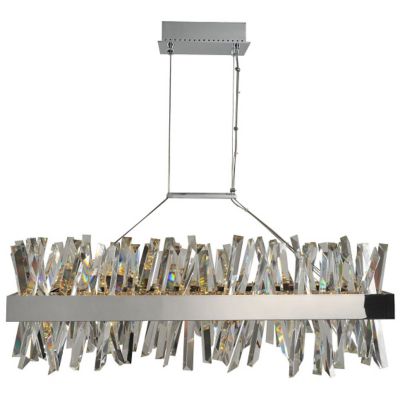 Allegri by Kalco Lighting Glacier LED Linear Chandelier - Color: Silver - 