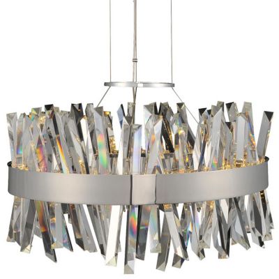 Allegri by Kalco Lighting Glacier LED Chandelier - Color: Silver - Size: 2