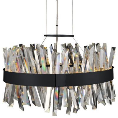 Allegri by Kalco Lighting Glacier LED Chandelier - Color: Black - Size: 25