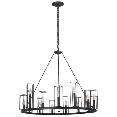 Kalco Lighting Allston Chandelier - Color: Black - Size: 15 light - 507771B