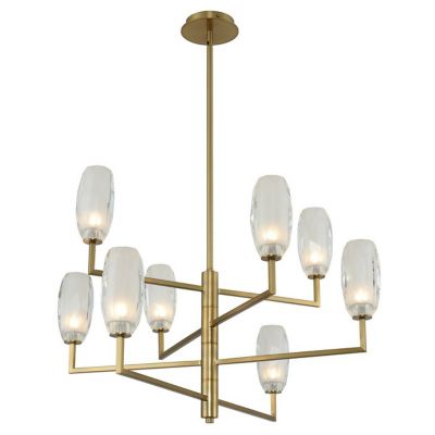 Kalco Lighting June LED Chandelier - Color: White - Size: 8 light - 511571W