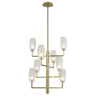 Kalco Lighting June LED Foyer Chandelier - Color: White - 511550WB