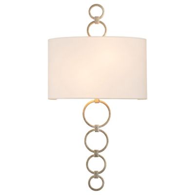 KAL1907614 Kalco Lighting Carlyle Wall Sconce - Color: Silver sku KAL1907614