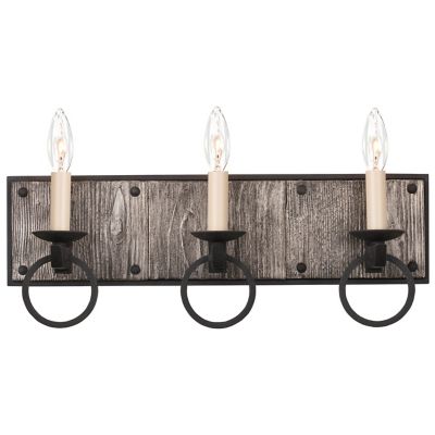 KAL1907792 Kalco Lighting Laramie Vanity Light - Color: Black sku KAL1907792