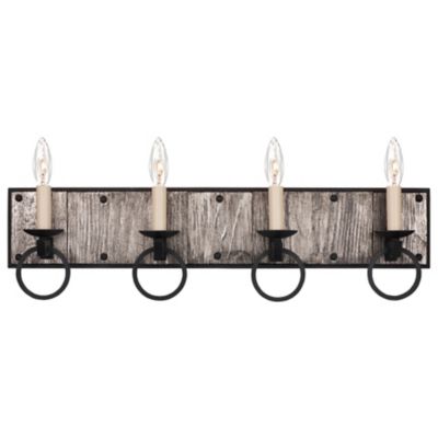 Kalco Lighting Laramie Vanity Light - Color: Black - Size: 4 light - 509234