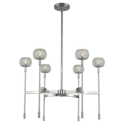 Kalco Lighting Mae LED Chandelier - Color: Clear - Size: 6 light - 511671CH